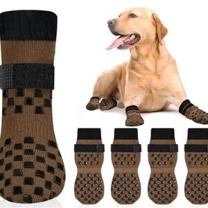 Non Slip Dog Socks to Prevent Licking Paws Grippy Socks size xs
